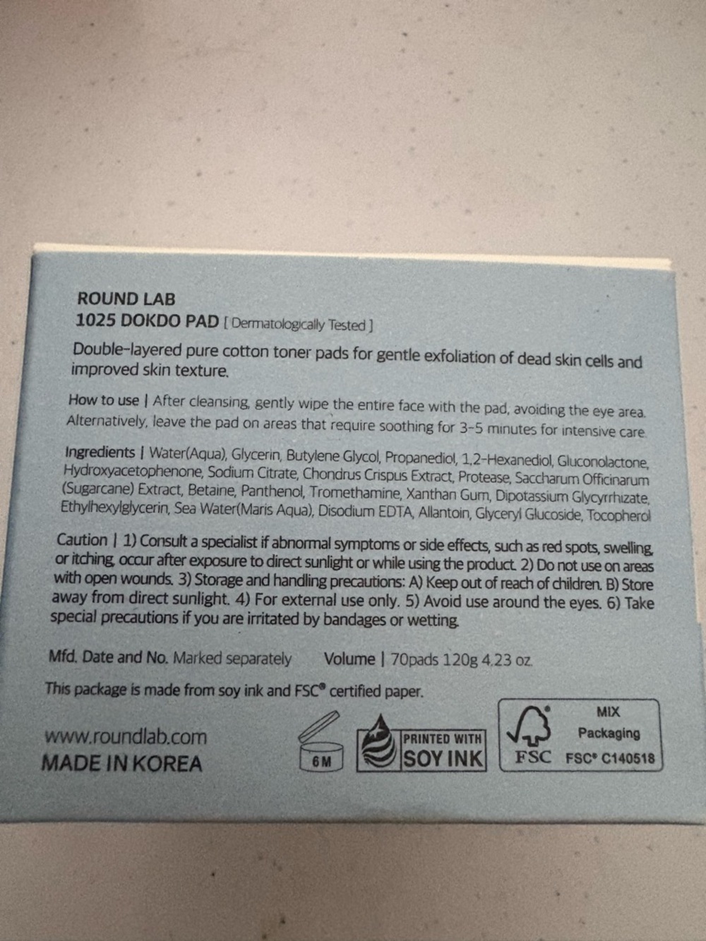 Round Lab 1025 Dokdo Pad and 1025 Dokdo Cleanser Combo - Picture 6 of 7